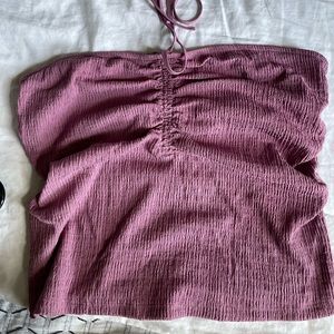 Ruched tie neck halter top from Target